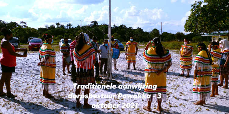 traditionele aanwijzing dorpsbestuur Powakka
