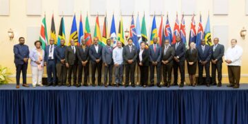 292073410 592895585535642 6747210867530018737 n Bij de afsluiting van de vergadering van Caricom Staatshoofden heeft president Chandrikapersad Santokhi gesteld dat het tijd is om de standaarden van de Caricom als organisatie te verhogen. “Het is niet de tijd om business als gewoonlijk te doen. Het is tijd om de standaarden te zetten voor de toekomst.”