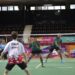 Servicefouten kosten Suriname finaleplek 8 DSC0352 scaled De badmintonspelers Miracle Abdillah en Rivano Bisphan hebben voor de tweede keer hun meerdere moeten erkennen in de Peruvianen Adriano Viale en Rafaela Munar. Suriname verloor zaterdag in de halve finale van het gemenddubbel in twee sets (6-21 en 7-21) en eindigde hierdoor op de derde plaats bij de derde Zuid-Amerikaanse Jeugdspelen.