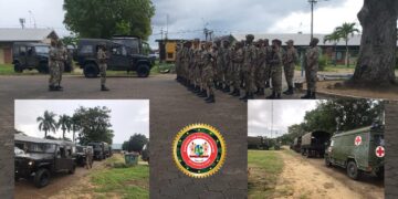 Defensie voert controle op met operatie ‘Marbonsu Het Nationaal Leger (NL) zal samen met het bevoegd gezag, overige gewapende machten en veiligheidsdiensten de Marbonsu operatie uitvoeren in de districten Marowijne en Brokopondo.