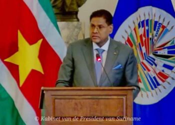 FB IMG 1663520219305 President Chandrikapersad Santokhi, die de rol van CARICOM-voorzitter vervult, heeft in een protocollaire zitting van de Permanente Raad van de Organisatie van Amerikaanse Staten (OAS) aandacht gevraagd voor de situatie op Haïti.