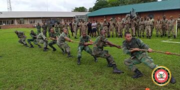 Infanterie Landmacht winnaar Defensie Games 2022 Foto 3 De Infanterie van de Landmacht is met de snelste tijd als winnaar uit de bus gekomen bij de Defensie Games 2022. De Defensie Games-competitie is georganiseerd op basis van het optimaliseren van de fysieke gesteldheid van militairen. Dit jaar hebben 6 dienstonderdelen van het Nationaal Leger (NL) het tegen elkaar opgenomen.