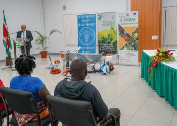 LVV SAMAP Het Suriname Agricultural Market Access Project (SAMAP) van de Wereldvoedsel organisatie van de Verenigde Naties (FAO) is gestart met de levering van de eerste set van landbouwmachines aan begunstigden van de tweede ronde van de Matching Grant Facility (MGF 2).