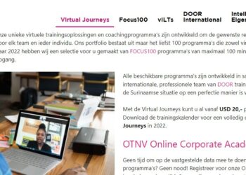 Virtual Journey’s website maakt online trainingen interessant