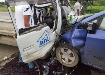 WhatsApp Image 2022 04 10 at 9.00.57 PM Laltapersad B (56 jaar) is de achttiende  verkeersdode voor 2022. Hij kwam te overlijden tijdens een frontale botsing op zondagochtend 10 april aan de Martin Luther Kingweg.