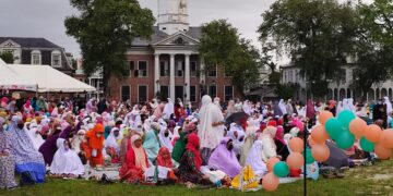 Culturele viering ramadan-afsluiting ingeluid