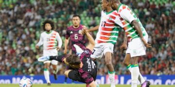 WhatsApp Image 2022 06 12 at 9.18.43 AM Verdedigingsfouten zijn de mannen voetbalselectie zaterdagavond in Estadio Corona duur komen te staan tijdens de Concacaf Nations League A ontmoeting tegen Mexico.