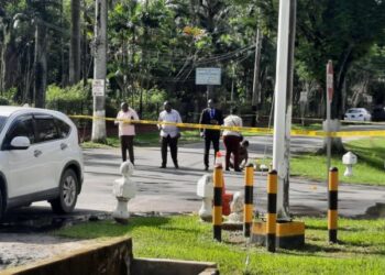 WhatsApp Image 2022 12 15 at 8.34.48 AM 1 750x430 1 1 President Chandrikapersad Santokhi heeft donderdag zijn ondersteuning betuigt aan president Irfaan Ali van Guyana, nadat een vermoedelijke aanslag op hem eerder op de dag verijdeld is.
