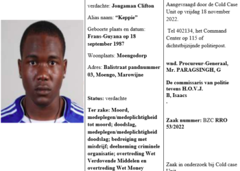 keppie In een interne opsporing, samen met de opsporing van Joel Martinus, meer bekend als Bordo, wordt Clifton Jongaman alias "Keppie" ook gezocht door Justitie.