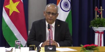 maxresdefault 2 Minister Albert Ramdin van Buitenlandse Zaken, International Business en Internationale Samenwerking (Bibis) heeft Suriname vertegenwoordigd bij de 15de bijzondere Caricom Council of Foreign and Community Relations (Cofcor). Dit is de eerste fysieke vergadering sinds de Covid-19-pandemie in januari 2020.