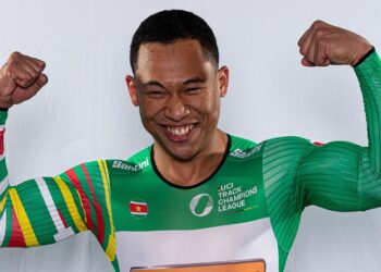 Jaïr Tjon En Fa overleeft WK-kwartfinale keirin niet