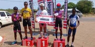 Xavi Wadilie wint Commewijne Classic wielrenontmoeting