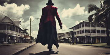 630602 DRACULA WALKING IN THE STREATS OF SURINAME PARAMAR xl 1024 v1 0 Pas geleden zag ik het begin van een van de vele films over Dracula, ’s werelds meest succesvolle menselijke bloedzuiger. Niet dat ik lang heb zitten kijken horr. Ten eerste, in deze producties zie ik nooit mijn favoriete acteurs en actrices. Ten tweede, de verhalen over de demonische vleermuis-man, die overdag in een doodskist slaapt en na zonsondergang het bloed en leven uit zijn slachtoffers zuigt, is niet het genre waar ik voor kies als ik ook maar de minste keus heb. Knap vind ik het wel hoe het originele verhaal van de eeuwenoude oude Roemeense Count Dracula, is ontwikkeld tot een legende met oneindig veel dimensies en lagen.