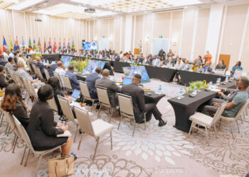 AfsluitingCaricom 2 1 De 46e CARICOM-staatshoofdenconferentie, onder leiding van president Irfaan Ali, kwam op woensdag 28 februari 2024 tot een succesvol eind na intensieve discussies over een breed scala aan regionale kwesties.