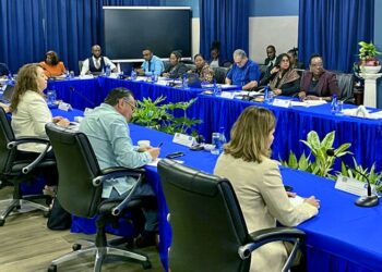 BIBIS OAS team Het Advance team van de Organisatie van Amerikaanse Staten (OAS) heeft zich in Suriname georiënteerd. Het team is van dinsdag 24 tot en met donderdag 26 oktober 2023 te gast geweest bij het ministerie van Buitenlandse Zaken, International Business en Internationale Samenwerking (BIBIS).