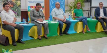 DSC07346 Meer dan 70 boeren, coöperaties, verwerkers, agribusiness en instellingen van de publieke sector zijn op 27 juni 2023 bijeengekomen in het SAIS-gebouw bij het ministerie van Landbouw, Veeteelt en Visserij (LVV). De bedoeling van deze bijeenkomst was om de mogelijkheden te verkennen voor de ontwikkeling en groei van de Ananassector in Suriname.