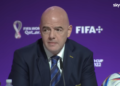 Gianni Infantino FIFA-voorzitter Infantino bevestigt deelname van Iran aan WK 2026 ondanks visumproblemen en politieke spanningen, met wedstrijden in de Verenigde Staten gepland ....