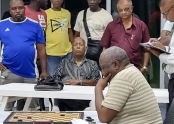 IMG 20230630 WA0006 De Surinaamse damkampioen en Federatie dammeester (MF) Johannes Alfaisie is per 1 juli 2023 de Surinaamse dammer de hoogst genoteerde Surinamer bij de Werelddambond (FMJD).