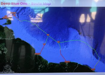 IMG 0124 route map Telecommunicatiebedrijf Digicel wil een eigen onderzeese glasvezelkabel aanleggen. De telecommunicatiegigant, die actief is in 25 landen in het Caribisch gebied en Midden-Amerika, wil haar diensten uitbreiden. Dit bevestigt Eugenie Haynes, hoofd van de afdeling Marketing van Digicel.