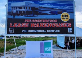 VCC Unveiling 22 28Apr23 Na de opening, in oktober 2015, van VSH-UNITED (Guyana) Inc. te Georgetown als distributeur van Personal Protective Equipement (PPE) w.o. het Internationale bekend merk Red Wing, breidt VSH haar activiteiten uit op het gebied van commercieel vastgoedontwikkeling.