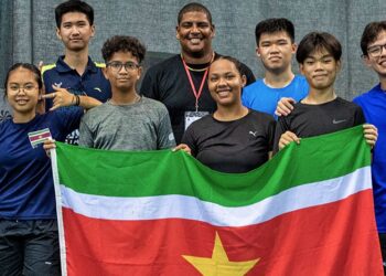 badminton spelers De Surinaamse jeugd badmintonners hebben in totaal 15 medailles behaald op de Carebaco Junior 2023 toernooi dat in Trinidad & Tobago gehouden werd. De delegatie onder coach Gilmar Jones behaalde 5 bronzen, 3 zilveren en 7 gouden medailles.