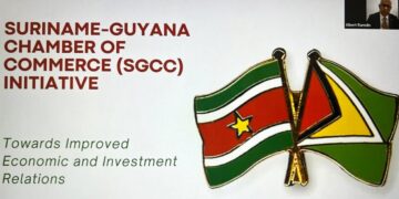 bibis kvk Op woensdag 30 augustus 2023 heeft de eerste virtuele ‘introductory stakeholders’ vergadering tussen leden van het bedrijfsleven van Suriname en Guyana plaatsgevonden voor het opzetten van een Suriname-Guyana Chamber of Commerce in Guyana (SGCC).