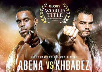 donegi abena web 1 Donegi Abena verdedigt op 9 maart zijn lichtzwaargewicht kickboks-wereldtitel tegen de Haagse kickbokser Tarik Khbabez. De wedstrijd vindt plaats in de Arnhemse Gelredome tijdens een Glory-evenement.