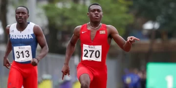 hxpzp7KZ8 1256x620 3 3 "We zijn bezig met onze advocaat", zegt voorzitter Dennis Mac Donald van de Surinaamse Atletiek Bond (SAB) over de schorsing van atleet Issam Asinga, die voor vier jaar door de Athletics Integrity Unit van World Athletics is geschorst voor het gebruik van verboden middelen.