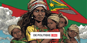 lens 002 Ergens in het tweede deel van de voorbije week lukte het me na een hele poos weer een keer te zitten met een oude bekende voor een diepzinnig gesprek. Het was geen toeval. Ik was al een tijdje op zoek naar haar. Hoewel ze overal te zien en aanwezig is, bijkt het altijd knap lastig deze vrouw te pakken te krijgen. Nu meer dan ooit. Maar het lukte me uiteindelijk toch om haar te spreken: Mama Sranan. Ze verduidelijkte, nadat we elkaar uitgebreid en hartelijk hadden gegroet, dat haar tijd erg waardevol is en dat ze zich altijd moeilijk vrij kan maken.