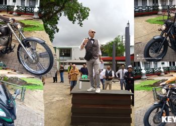 motorfiets a "Deze ride is eigenlijk bedoeld om te fundraisen voor onderzoek van prostaatkanker, bewustwording te brengen over prostaatkanker en ook het imago van motorrijders wat aangenamer te doen overkomen", zegt Andre Swart, initiatiefnemer van de Ride. Zelf woont hij niet in Suriname, maar werkt wel hier. "Ik kom uit Nederland en heb jaren meegedaan aan deze ride, maar omdat ik dit jaar voor de DGR in Suriname moest zijn voor werk dacht ik om hoe dan ook mee te doen aan de DGR", vertelt Swart.