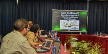 projectIndia 2 Minister Albert Ramdin van Buitenlandse Zaken, International Business en Internationale Samenwerking (BIBIS) heeft een meeting gehad met relevante stakeholders om projecten te bespreken die zullen voortvloeien uit de samenwerking tussen Suriname en India. De bespreking vond op vrijdag 5 mei 2023 plaats in de vergaderzaal van BIBIS.