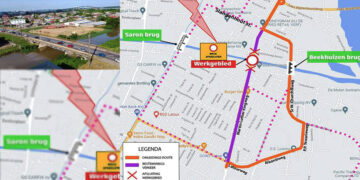 Saramaccabrug voor enkele maanden gesloten voor nieuwe brugconstructie