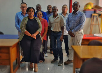 sivis web 1 De directeur van het Scholingsinstituut voor de Vakbeweging in Suriname (SIVIS), Victor Jones en een delegatie van de Federatie Nederlandse Vakbonden (FNV), bestaande uit de heren Harry Balgobind, Wim Dekkers en Edwin Rustenberg, hebben zich op dinsdag 5 maart 2024 georiënteerd op het directoraat Arbeidsinspectie.
