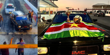 typhoon wins De adrenaline, de concentratie, je land vertegenwoordigen en winnen, zorgen voor een grote druk op de coureur om als eerste de eindstreep te behalen. Ook om het als enige Surinamer op te nemen tegen verschillende buitenlanders vergroot deze druk om de snelste tijden neer te zetten.