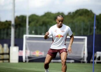 05. August 2024: Xavi Simons ist nach seinem Urlaub zurück in der RBL Fußball-Akademie und trainiert zum ersten Mal wieder auf dem Platz sowie im Gym.
