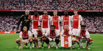 Het elftal van Ajax. Foto: AFC Ajax/ FB