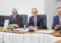 In September 2023 was de CEO van TotalEnergies, Patrick Pouyanne (rechts op de foto) in Suriname voor een meeting.