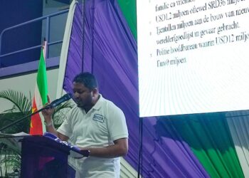 WhatsApp Image 2024 09 20 at 7.47.44 PM NDP’er Amzad Abdoel uitte zijn bezorgdheid over de toename van armoede en de gevolgen daarvan voor kwetsbare groepen in Suriname tijdens een kadermeeting van de Nationale Democratische Partij (NDP) in Ocer.