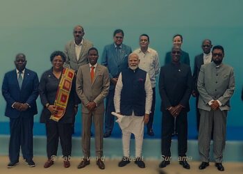 President Santokhi bespreekt versterking economische samenwerking met Suriname-Guyana Chamber of Commerce