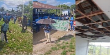 staking stoelman web De kinderen van Stoelmanseiland en de omliggende dorpen kunnen eindelijk naar school, omdat de acties, die de afgelopen dagen werden gevoerd door leerkrachten, leerlingen, ouders en enkele leden van het traditioneel gezag, zijn opgeschort. De bewoners zijn de ontberingen en stiefmoederlijke behandeling al zat. Hierbij werd het vliegveld van Stoelmanseiland gebarricadeerd.