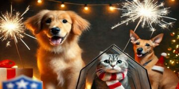 huisdieren bescherming vuurwerk De vuurwerkperiode rond de jaarwisseling kan voor huisdieren een stressvolle en angstaanjagende tijd zijn. Het harde geluid en de felle lichtflitsen kunnen leiden tot paniek, wat gevolgen kan hebben voor hun fysieke en mentale welzijn. Als huisdiereneigenaar is het belangrijk om maatregelen te nemen om je dier te beschermen en gerust te stellen.