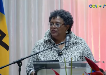 Premier Mia Mottley van Barbados