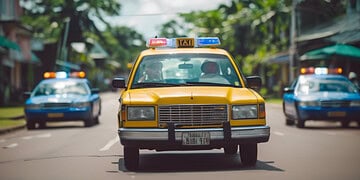 107923 taXI CAB IN THE STREETS OF PARAMARIBO BEING CHASED xl 1024 v1 0 De rechter heeft Jonathan N. veroordeeld tot een celstraf van 1 jaar en 3 maanden, nadat hij schuldig werd bevonden aan de gewapende beroving van een taxichauffeur. De verdachte erkende dat hij de rit niet had betaald en geld had geleend bij de chauffeur, maar ontkende de beroving...