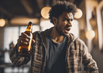 833567 angry mixed race man holding beer bottle in hand xl 1024 v1 0 🔴 Huiselijk geweld in Suriname blijft een groot probleem! De politie heeft een man gearresteerd na een gewelddadig incident in Paramaribo. Slachtoffers durven vaak geen aangifte te doen. 🚨 Meer bewustwording en hulp is nodig! #HuiselijkGeweld #KeyNews #Suriname