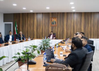 bamboo 1 Tijdens een bijeenkomst op het Kabinet van de President heeft Reshmi Oemrawsingh, voorzitter van Greening Red Earth Timber (GREat) en expert in bamboetoepassingen, een ambitieus investeringsplan gepresenteerd om bamboe als duurzaam bouwmateriaal te promoten.