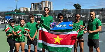 Surinaamse jeugtennissers tonen moed