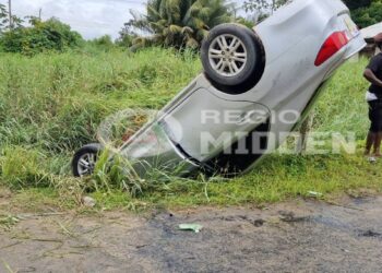 484013542 122274615620001925 6709371405715974942 n Een bestuurder zonder rijbewijs raakte vrijdag 7 maart betrokken bij een verkeersongeval op de Tatajubahoutweg.