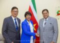 Rotary District Governor Roopchand brengt bezoek aan president Santokhi