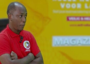 Henk Sacco voorzitter van de studenten organisatie.Beeld:ABC Suriname