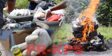Politie vernietigt grote partij drugs in Kraka